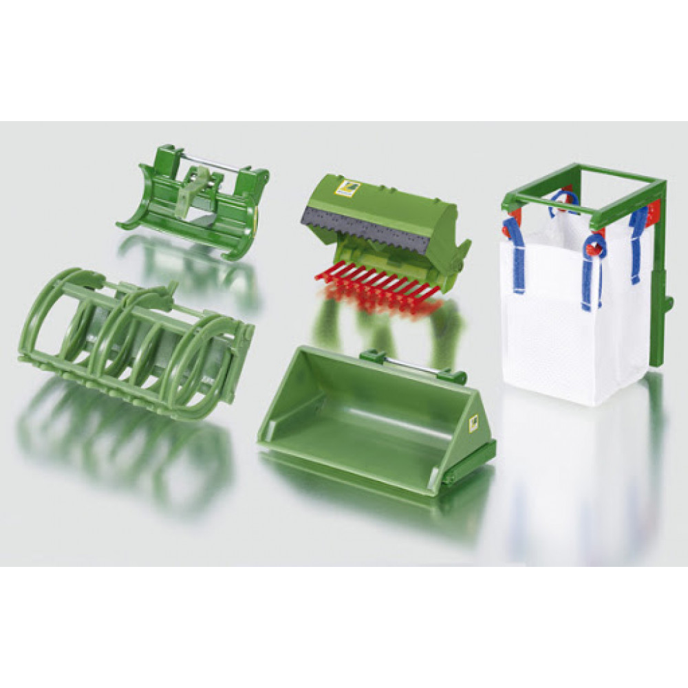 Frontloader Accessories Green 1:32