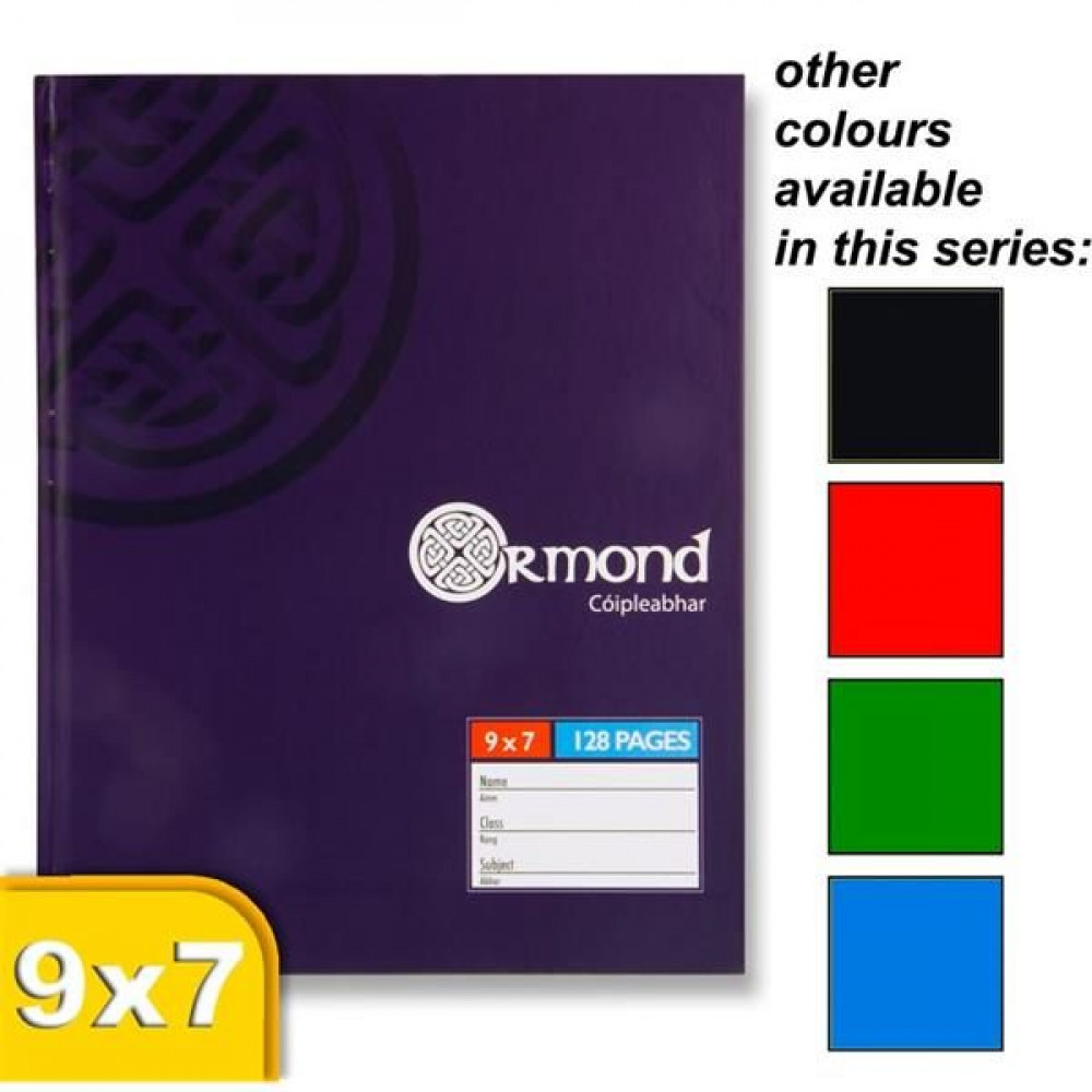 Ormond Hardback Book 9x7In 5 Asst