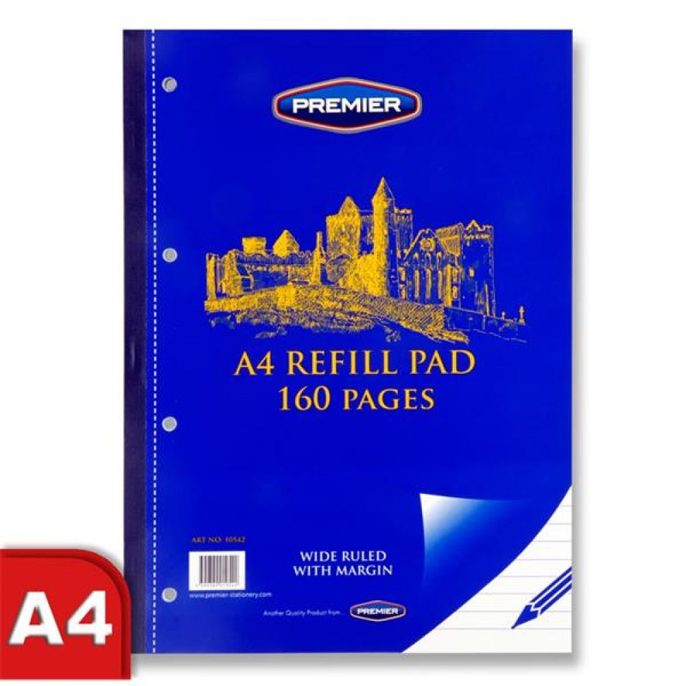 A4 Refill Pad 160Pg Side
