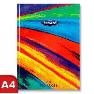 A4 Rainbow Hardback Notebook 160Pg