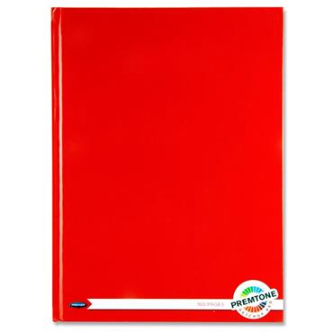 A4 160Pg Hardcover Notebook Ketchup Red