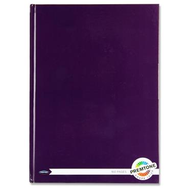 A4 160pg HARDCOVER NOTEBOOK - GRAPE JUICE