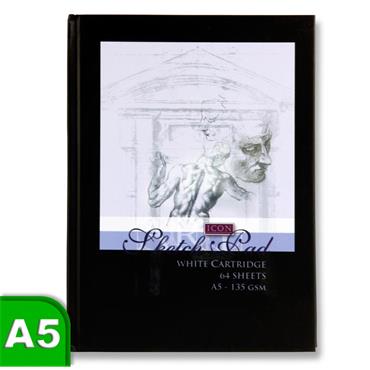 Hardcover Sketch Book 64 Sheet Black