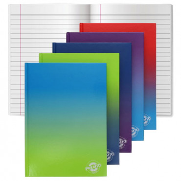 A4 160pg Hardcover Notebook Assorted