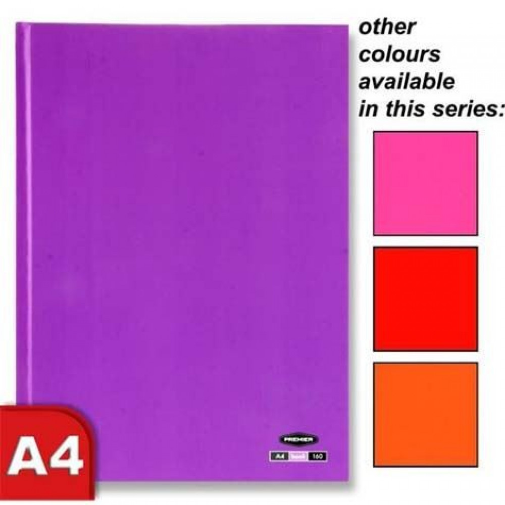 A4 Pastel Hardcover Assorted Colours