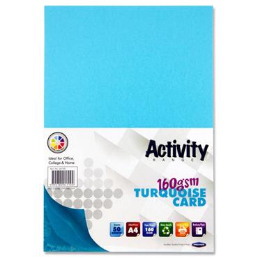 Activity Card Turquoise 50 Sheets