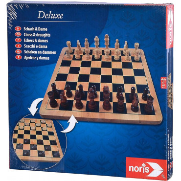 Chess & Checkers Deluxe Wooden