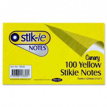 Stikie Notes 75X125 Yellow