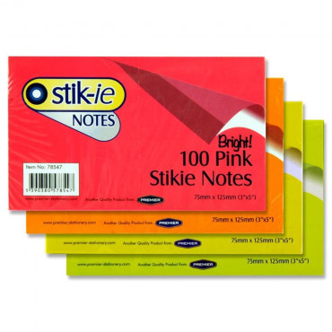 Stikie Notes 75X125 Coloured