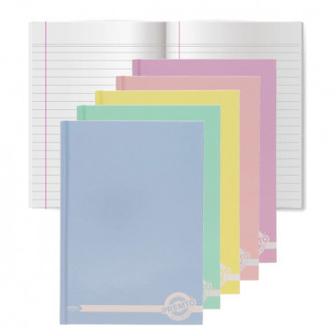 A5 160pg Hardcover Notebook Pastel Pkt.5