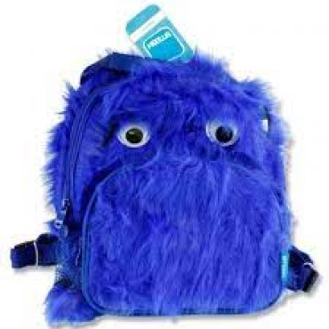 Smash Junior Plush Backpack - Blue Monster