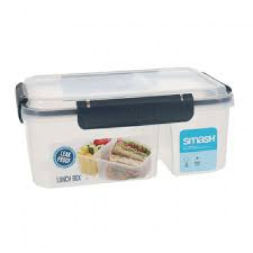 2l Leakproof Divided Lunch Box 2 Asst