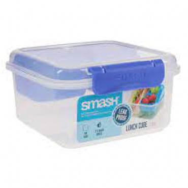 1.15l Leakproof Lunch Cube With Compartments 2 Ast