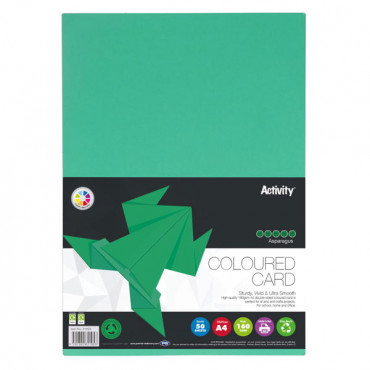 A4 160gsm Card 50 Sheets Asparagus