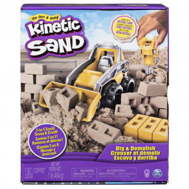 DIG AND DEMOLISH KINETIC SAND