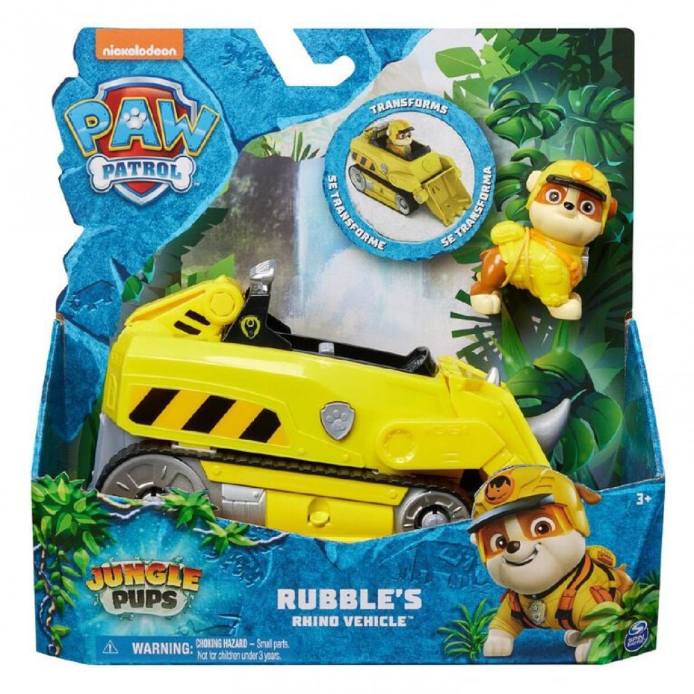 Paw Patrol jungle pups themed vehicle assorted