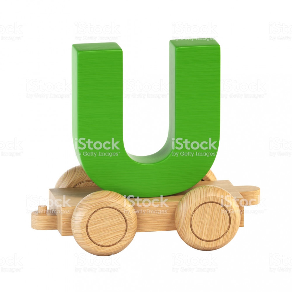 Wood Train U Coloured
