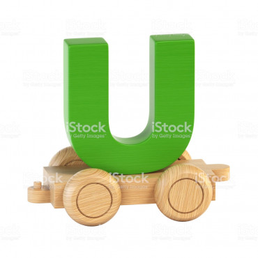 Wood Train U Coloured