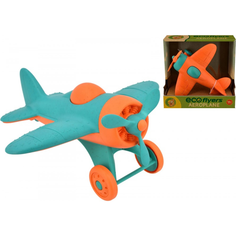 BIO PLASTIC PLANE 18CM - ASSORTED