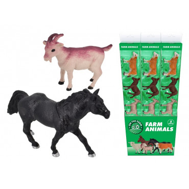 FARM ANIMALS 5 PC IN CLEAR BOX - ASSORTED