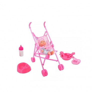 DOLL STROLLER WITH CARD WRAP