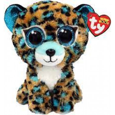 Cobalt Leopard Blue Beanie Boo Regular