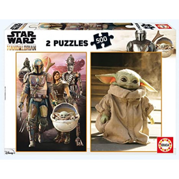 Star Wars The Mandalorian 2 in 1 500 Piece Puzzlet