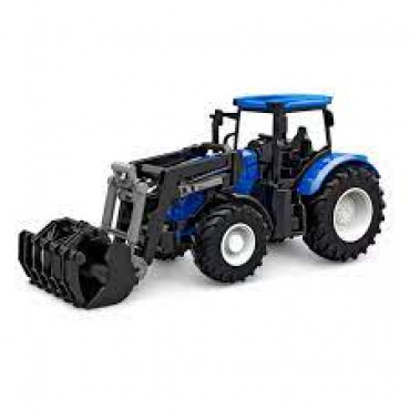 KIDS GLOBE 27cm TRACTOR WITH FRONT LOADER