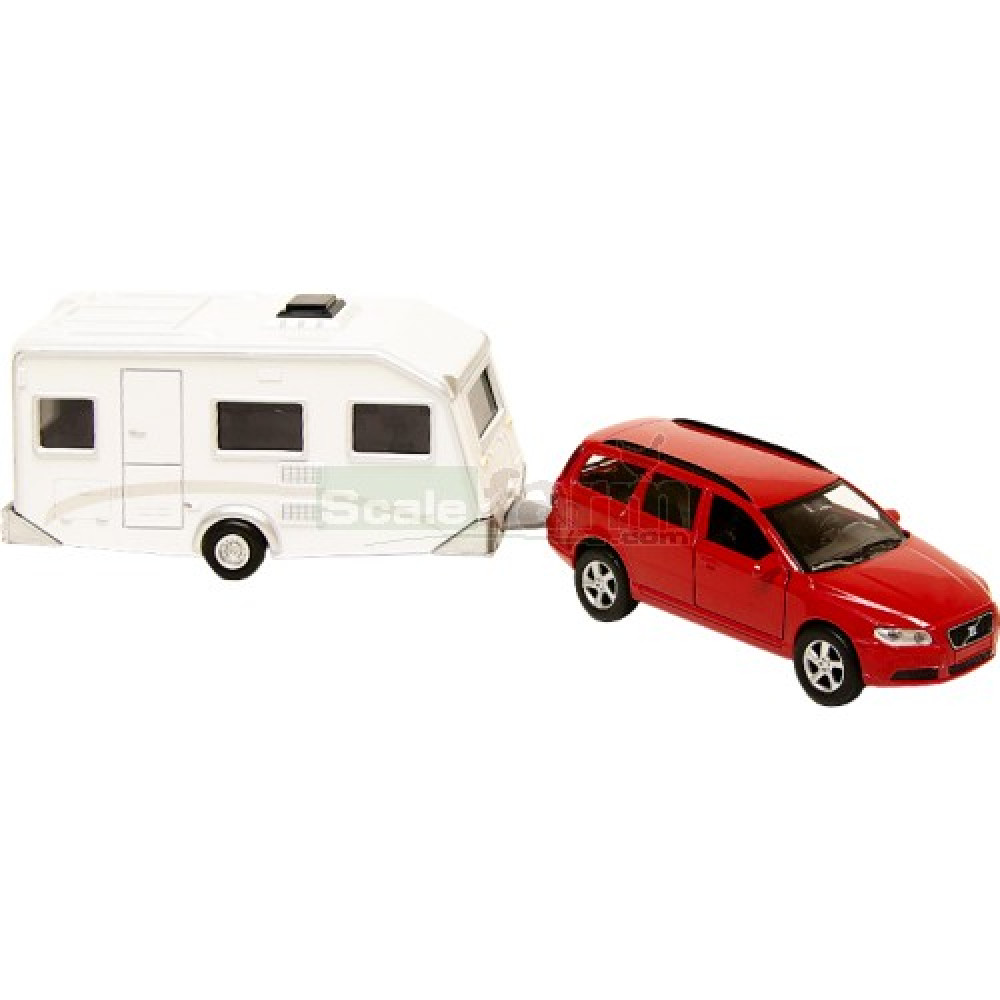 Holiday Caravan And Volvo V70