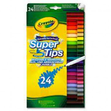 Crayola Supertips Washable 24pk