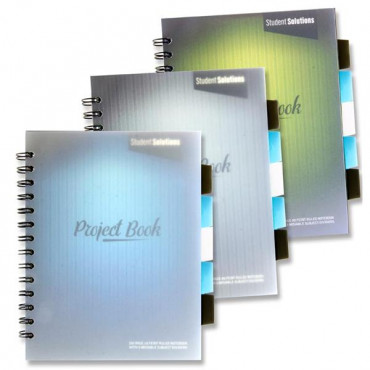 A5 250pg PP 5 Subject Project Book 3 Asst.