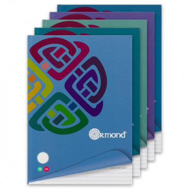 Ormond A4 160pg Hardcover Notebook - 5 Asst.