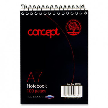 Concept Spiral Notebook 100Pg A7