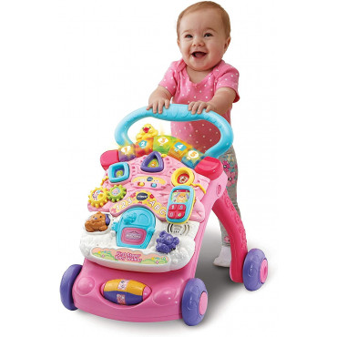 FIRST STEPS BABY WALKER PINK NEW