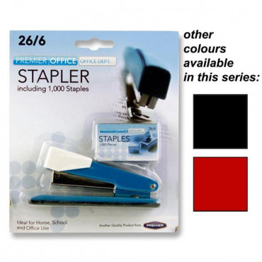 Premier Office Stapler Set - 26/6 Half Strip Staps