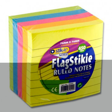 Flagstikie Ruled Notes 76Mmx76Mm