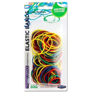 Colourful Elastic Bands 30G
