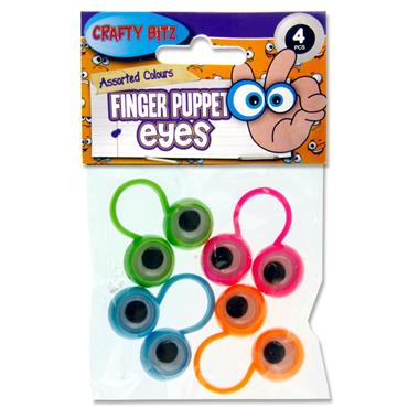 Set 4 Finger Puppet Eyes