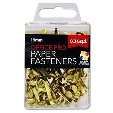 Box 100 19mm Office Pro Paper Fasteners