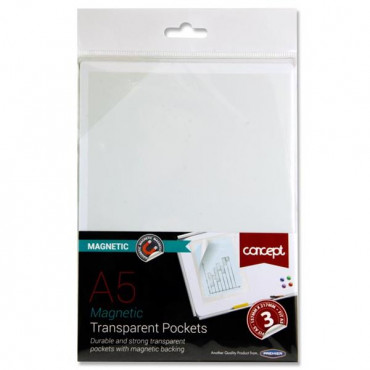 Concept Pkt.3 A5 Magnetic Transparent Pockets