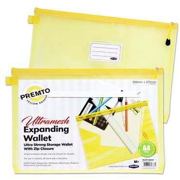 Premto B4 Ultramesh Expanding Wallet Yellow