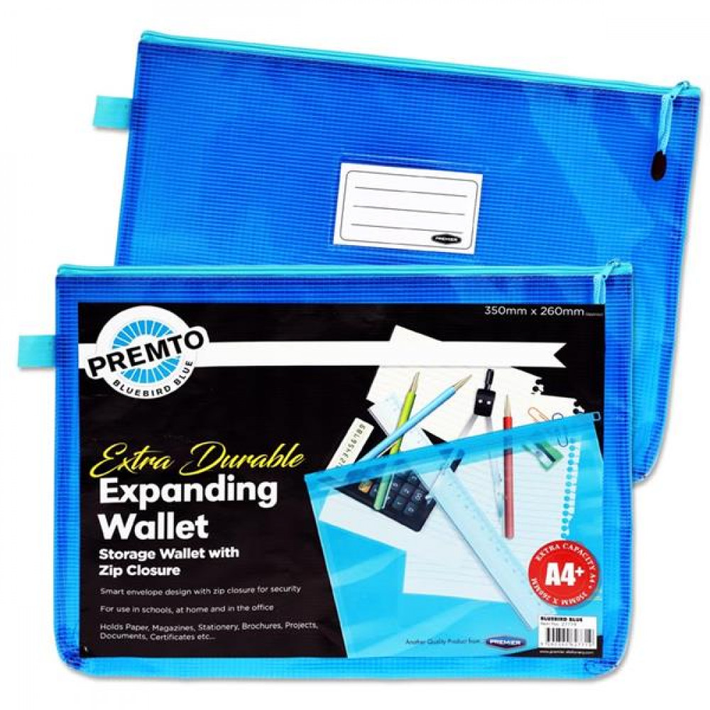 Premto A4 Extra Durable Mesh Wallet Bluebird Bl