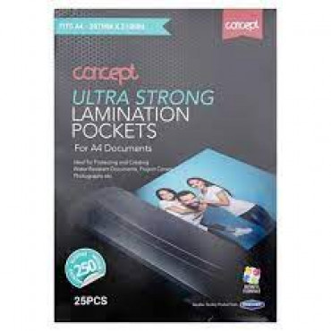 A4 250 Micron Laminating Pouches