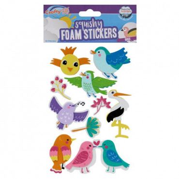 PCK 10 SQUISHY FOAM STICKERS