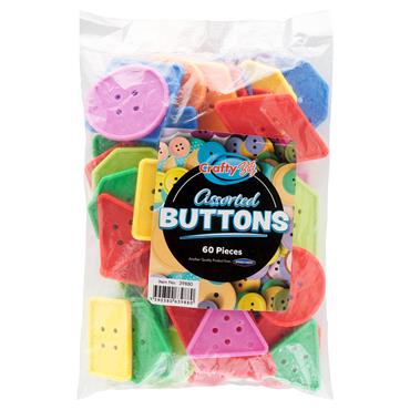 Clever Kidz Pkt 60 Sorting Buttons