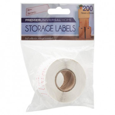 Universal Home 200 Stickers Storage Labels 76mmx2d