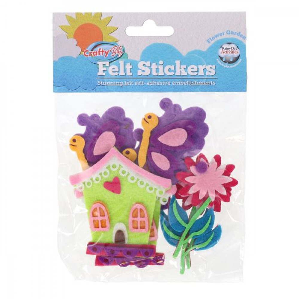 Felt Stickers - Flower Garden