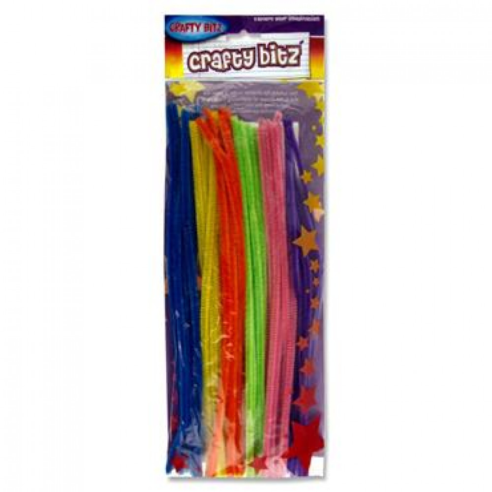 Crafty Kidz Neon Chenille Stems Pk 42