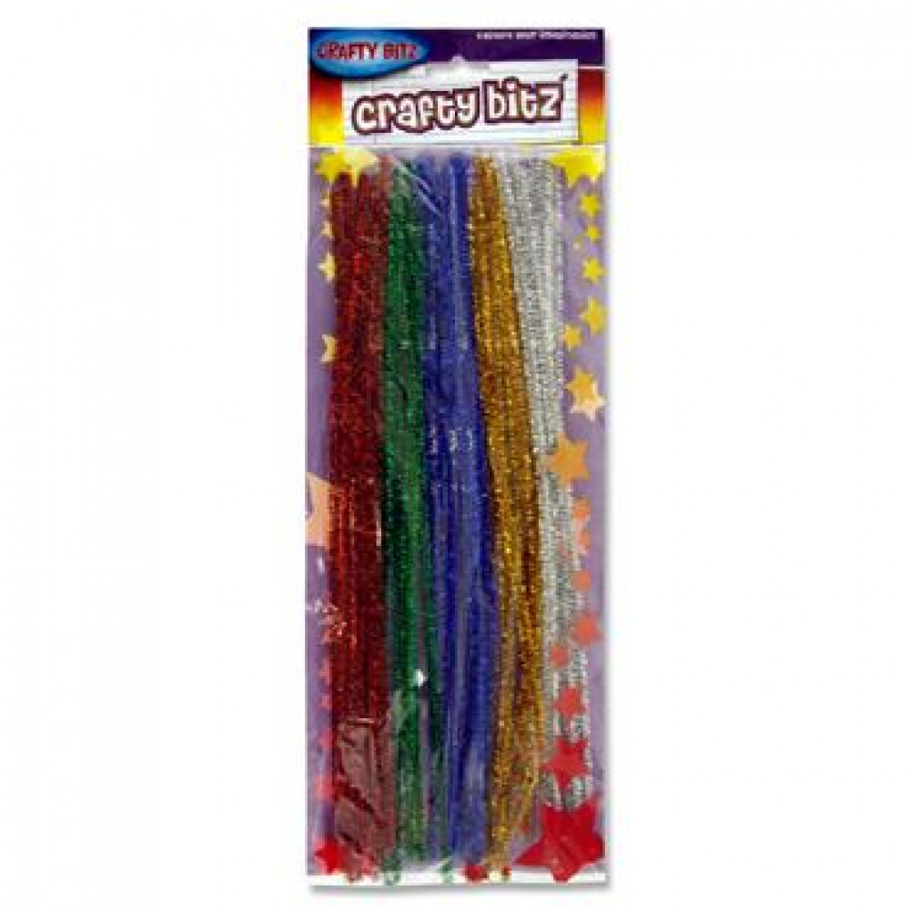 Crafty Kidz Glitter Stems Pk 30