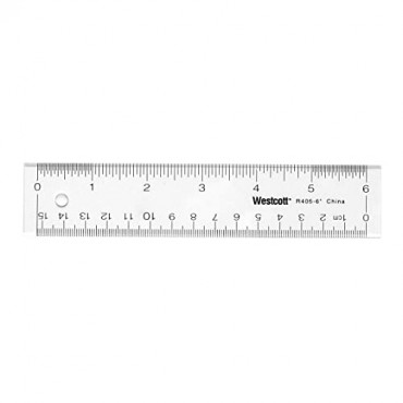 Clear Ruler 6Inches